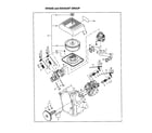 Subaru EH65 intake and exhaust group diagram