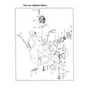 Subaru EH65 fuel and lubricant group diagram
