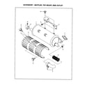 Subaru EH65 muffler/top mount/side outlet diagram