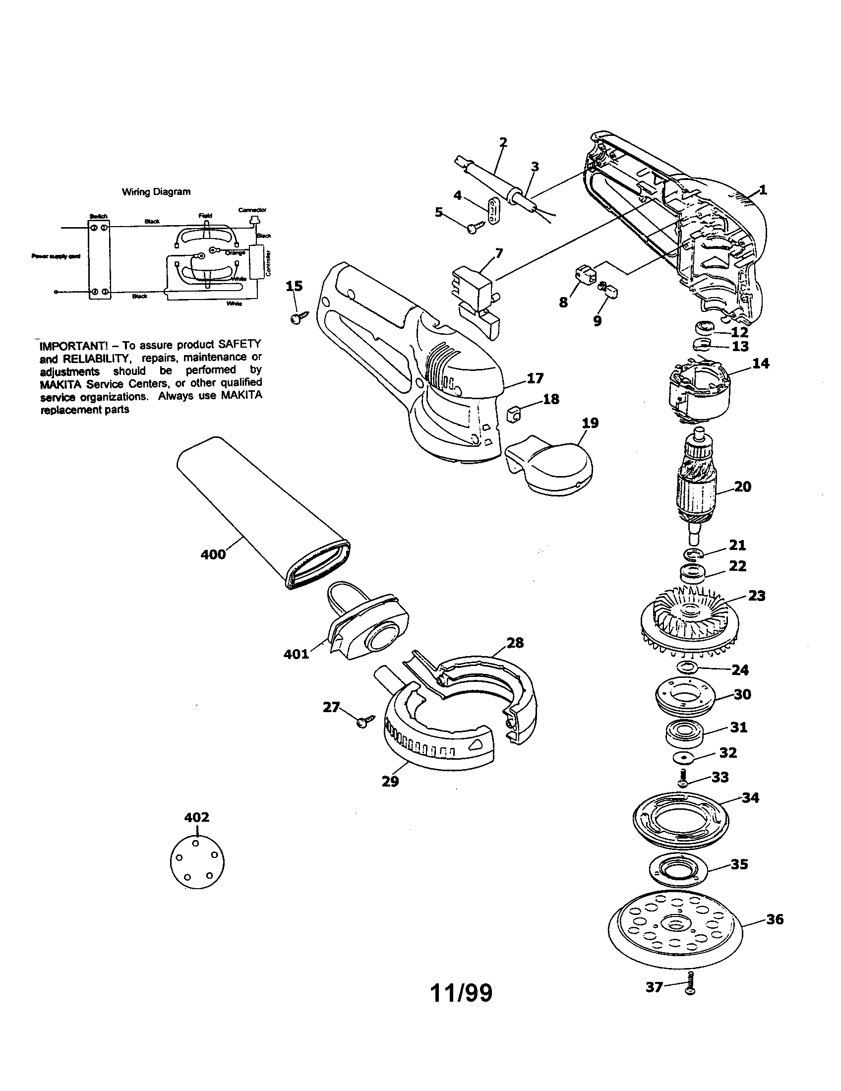 Orbit sander