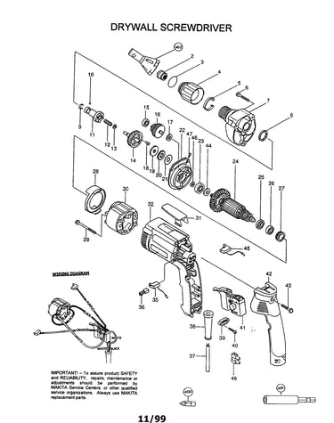 Drywall screwdriver