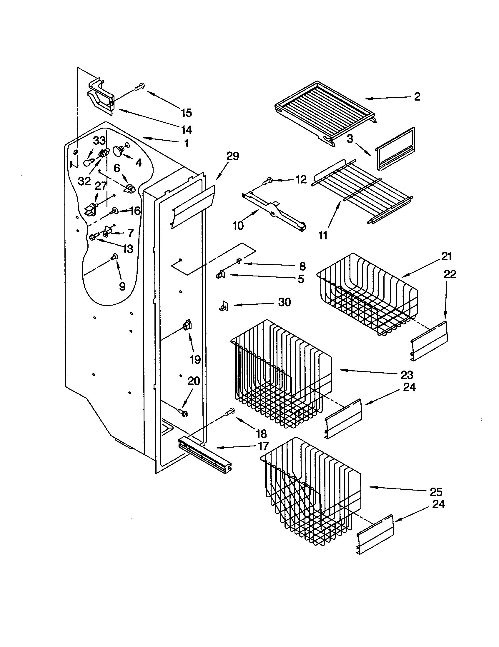 Freezer liner