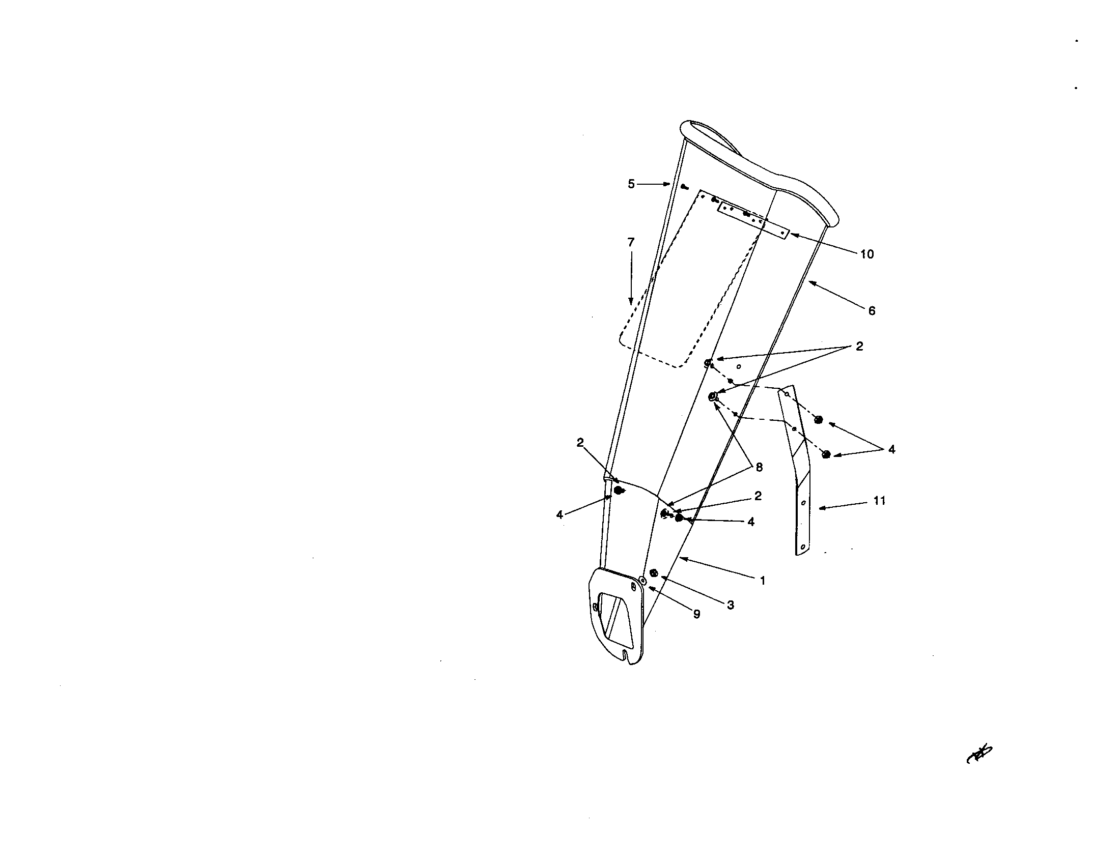Chipper chute assembly