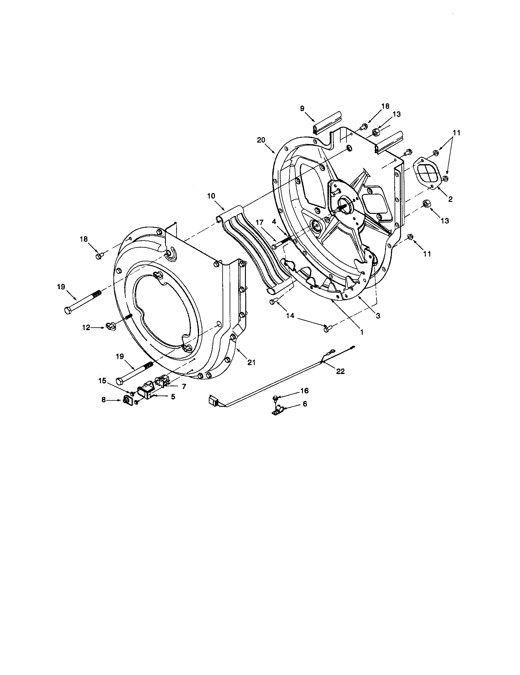 Blade, flail housing