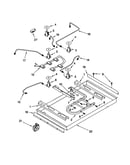 Burner box/gas valves/switches