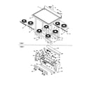 Amana ZRTC8500WW-P1143803NWW main top and backguard diagram