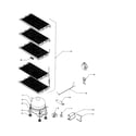 Amana ESU17HW/P1179610WW unit compartment and system diagram