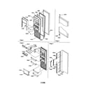Amana SRD20S4L-P1190816WL refrigerator door diagram