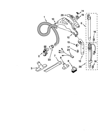 Hose and attachment