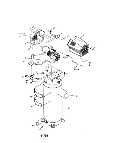 Air compressor diagram