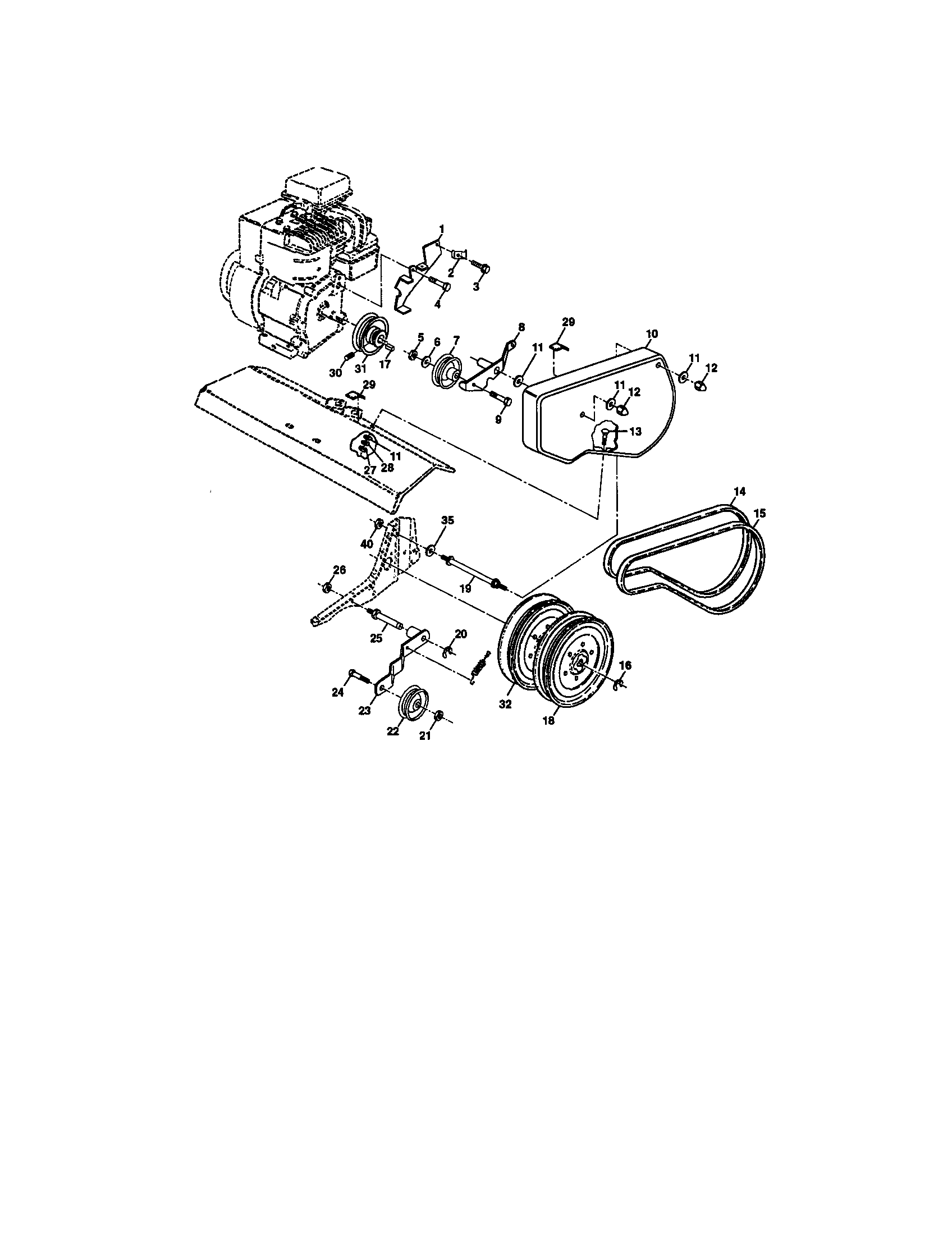Belt guard and pulley assembly