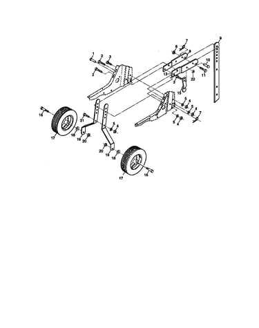 Wheel and depth stake assembly