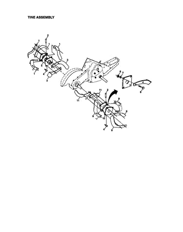 Tine assembly