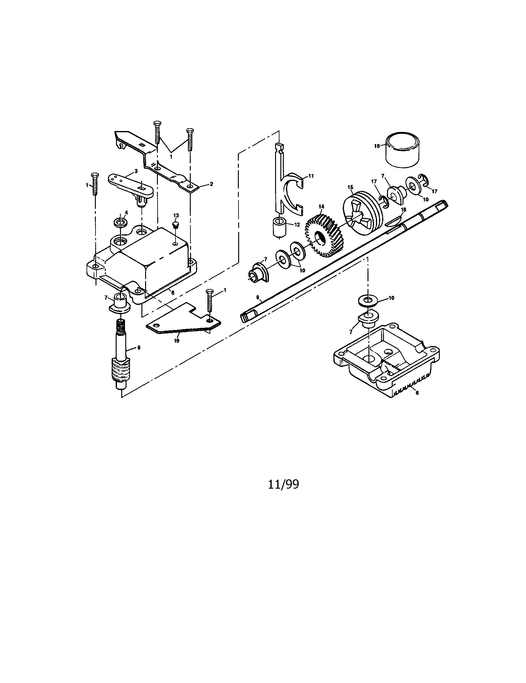 Gear case assembly 702511