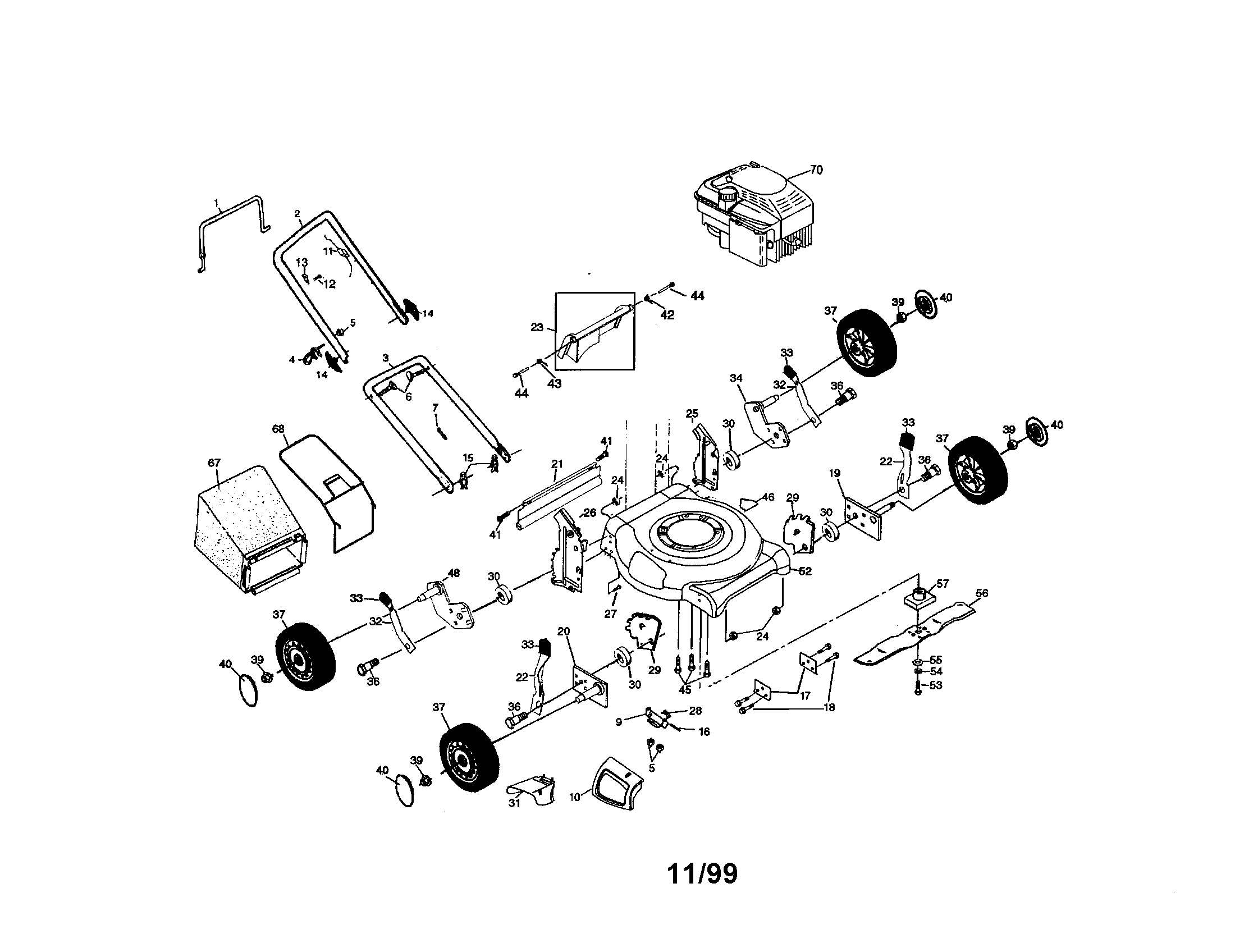 Rotary lawn mower