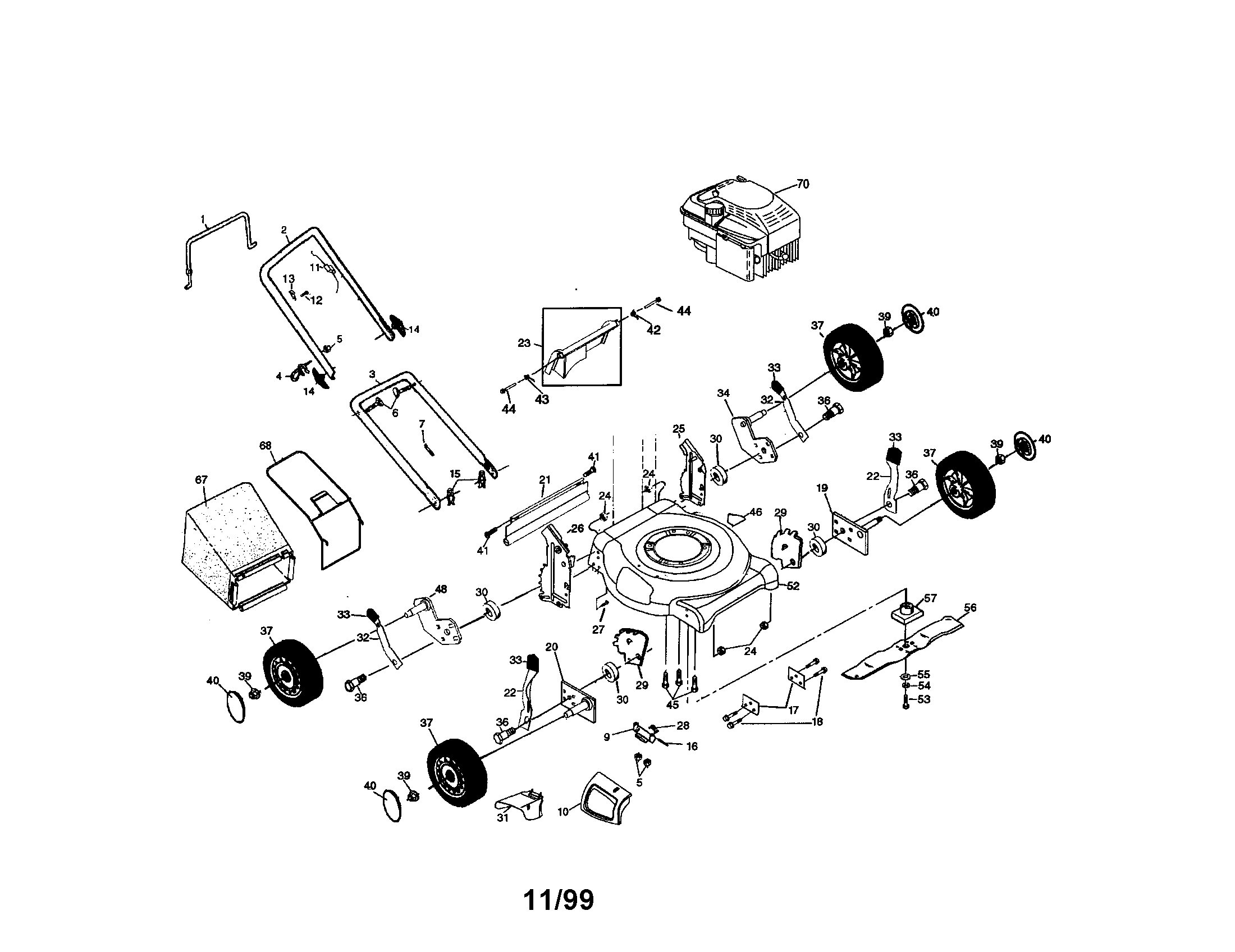 Rotary lawn mower
