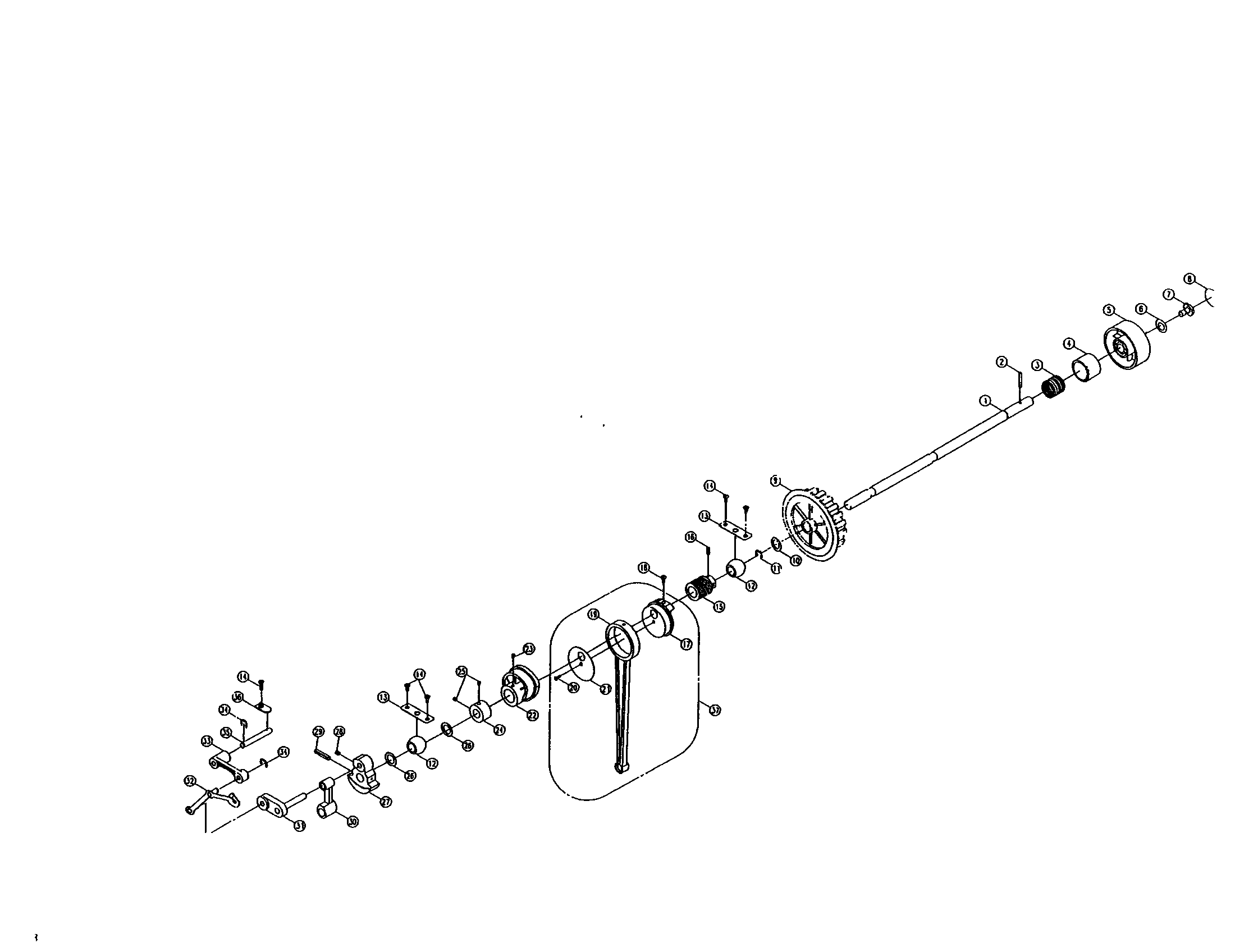 Crank connecting rod cam
