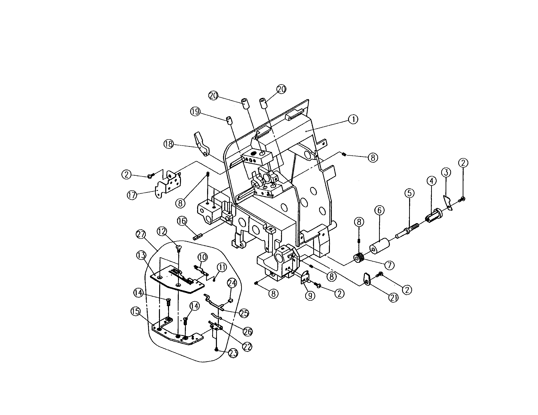 Machine frame