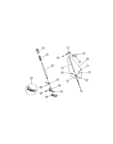 Needle bar and presser foot