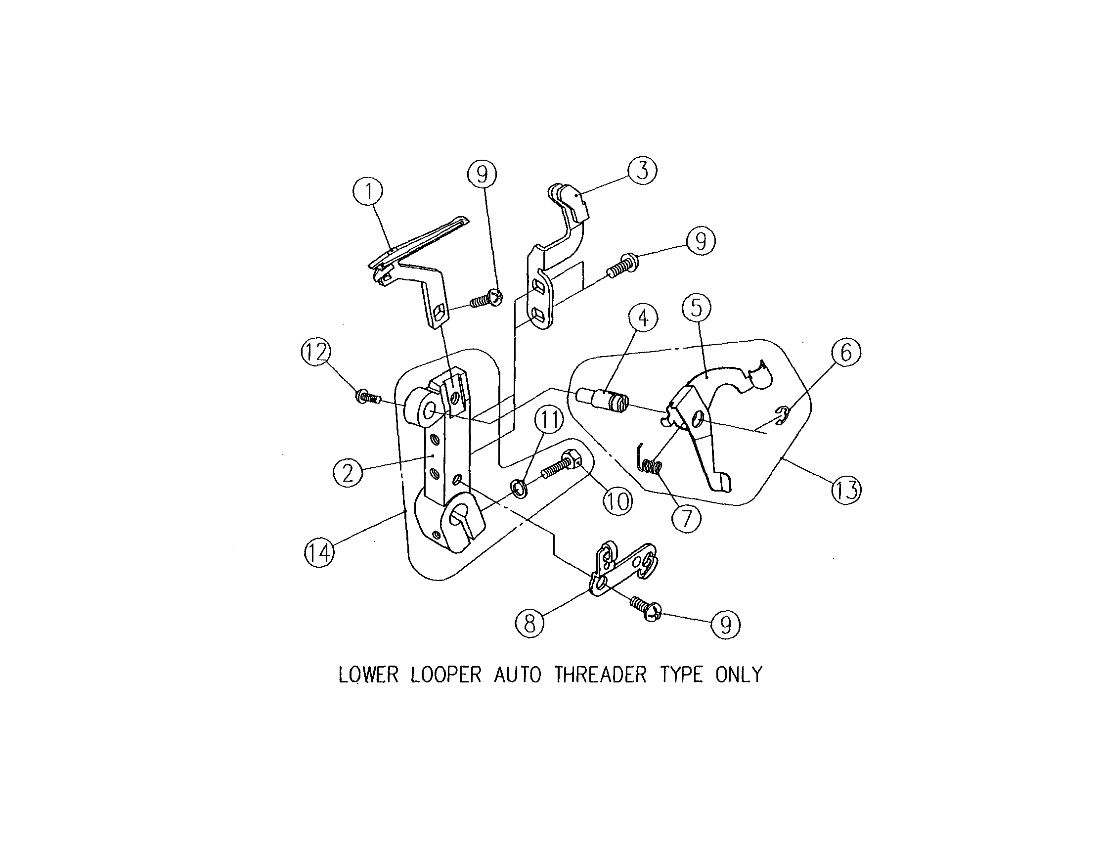 Lower looper auto threader