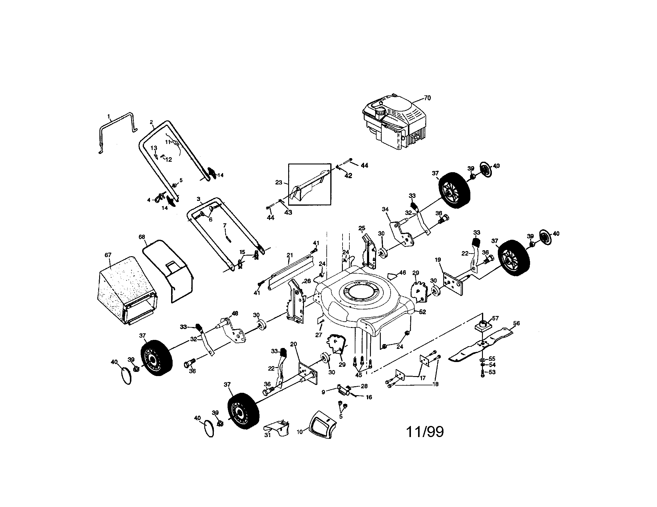 Rotary lawn mower