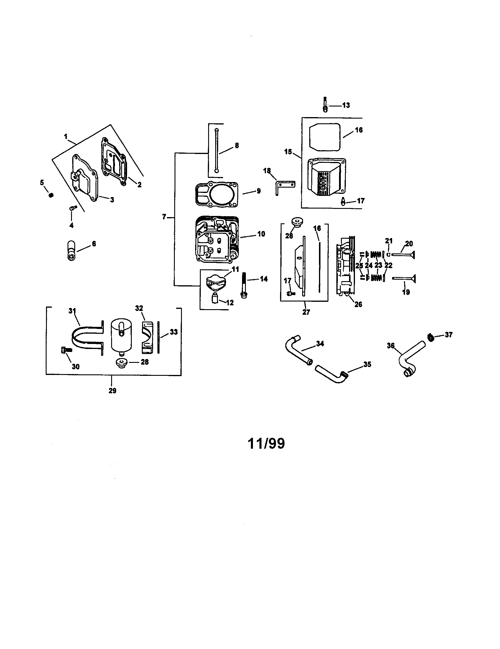 Head, valve, breather