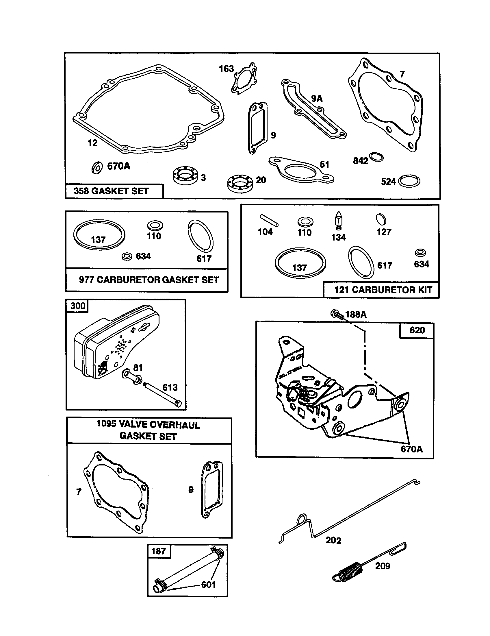 Carburetor gasket kit
