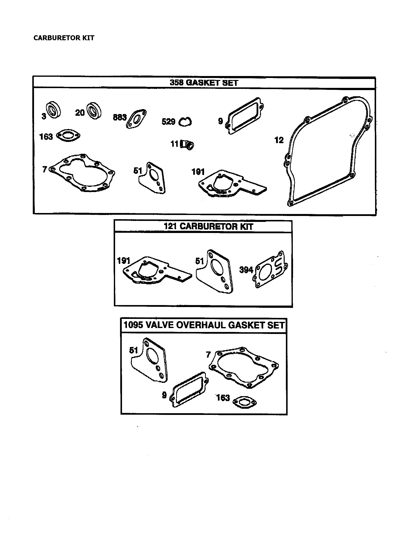 Carburetor kit