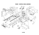 Weslo WLTL22190 frame/control panel assembly diagram