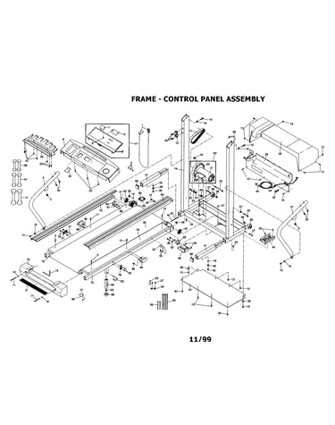 Frame/control panel assembly