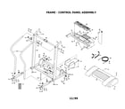 Proform PFTL69190 frame/control panel assembly diagram