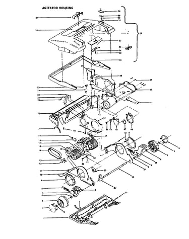 Agitator housing
