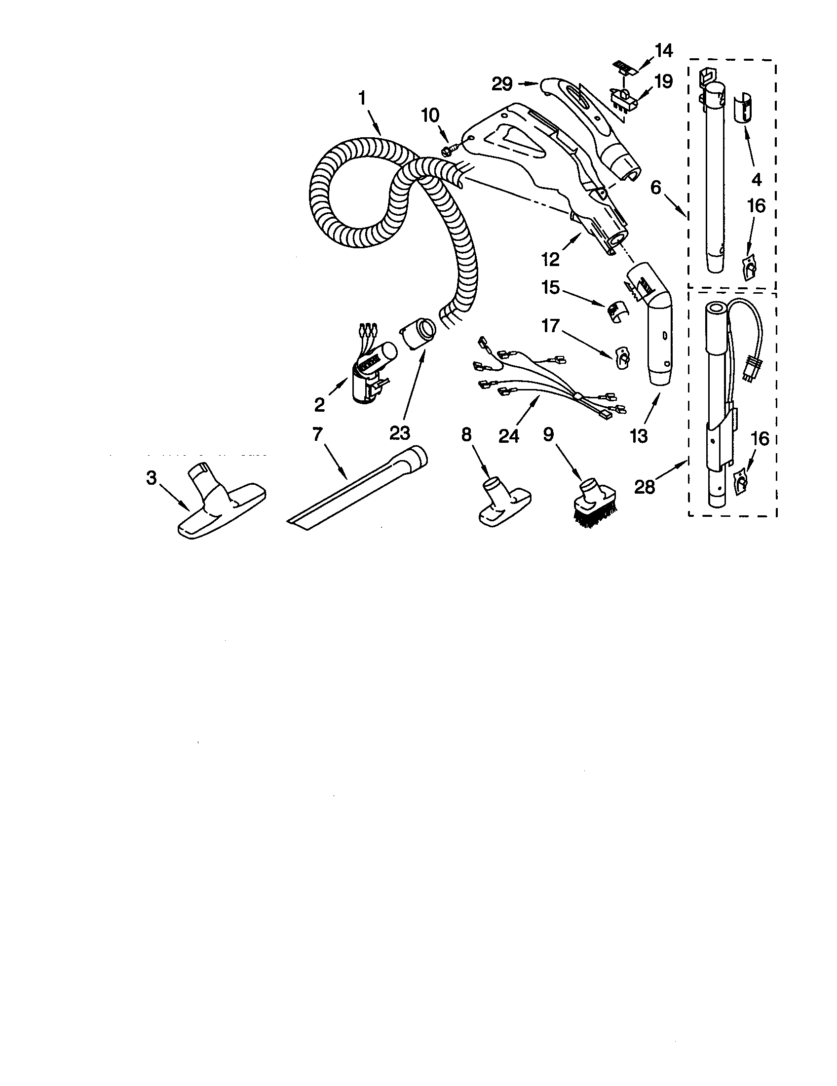 Hose and attachments