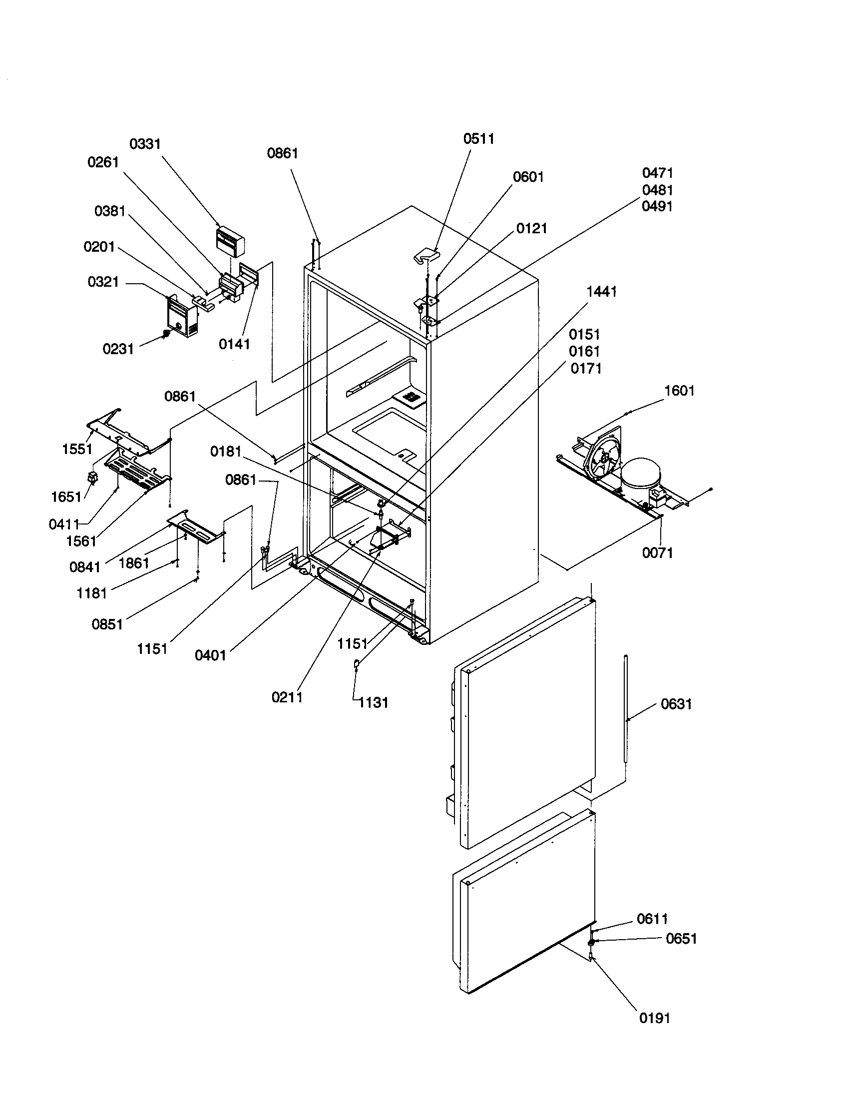 Control, hinges and shields