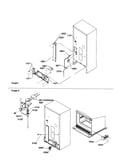 Cabinet back/ water valve assembly