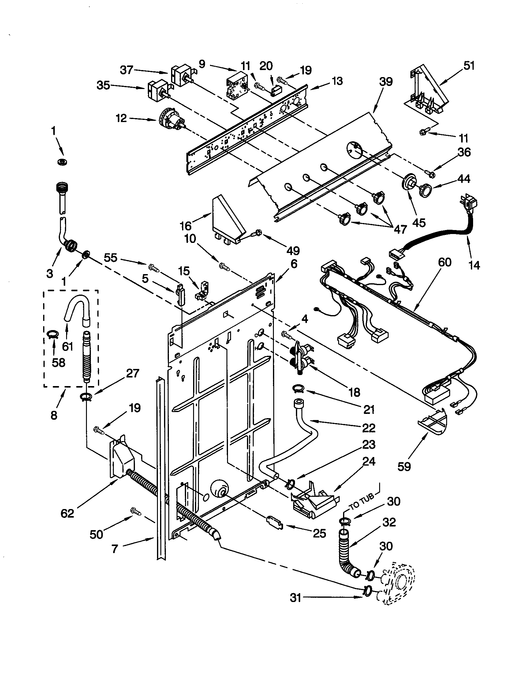 Controls and rear panel