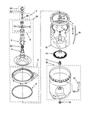 Agitator, basket and tub