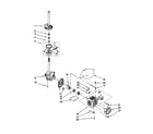 Whirlpool LXR9245EZ2 brake/clutch/gearcase/motor/pump diagram