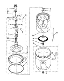 Agitator, basket and tub