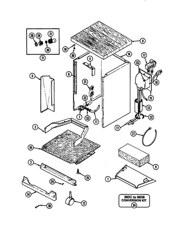 Cabinet and coupler assembly