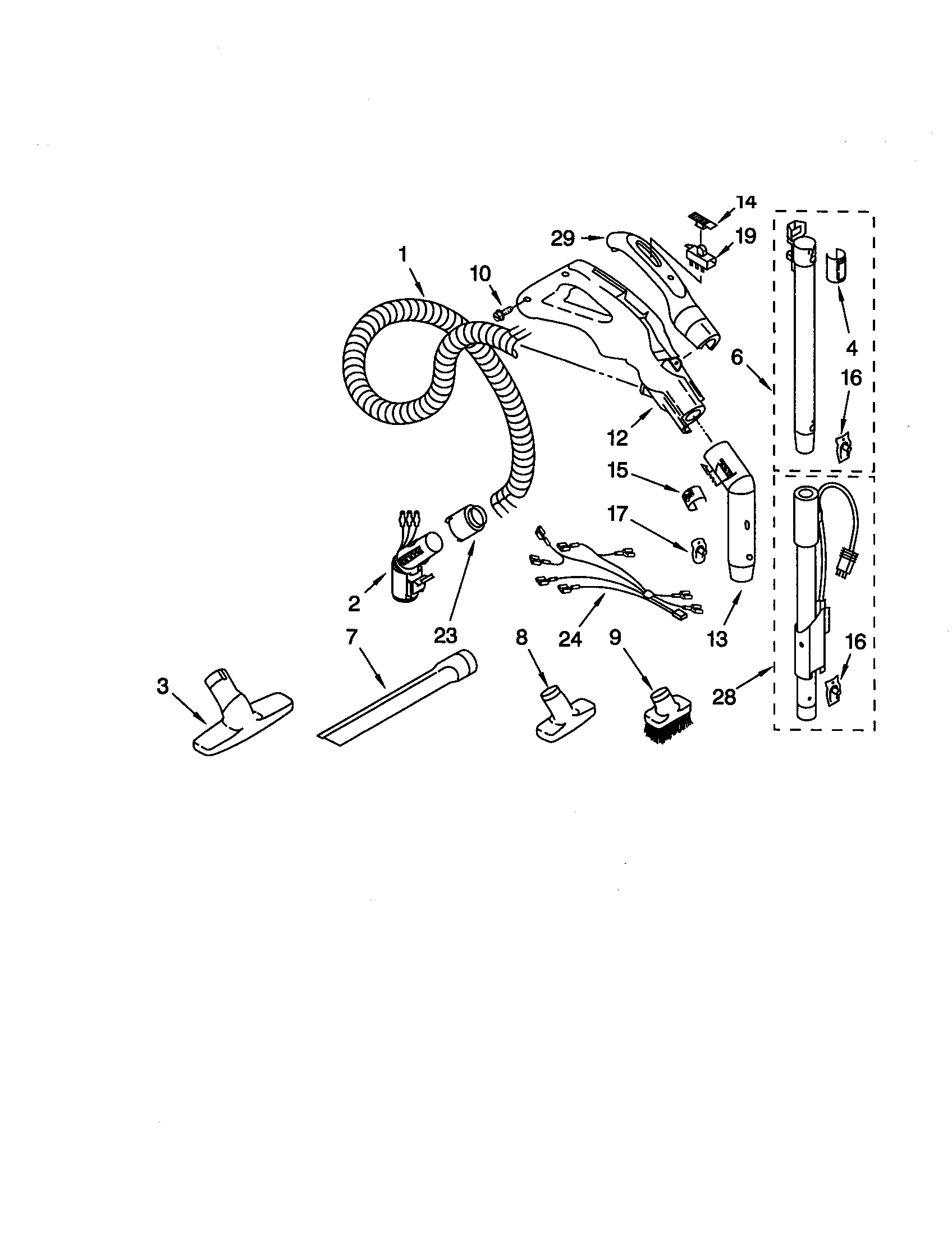 Hose and attachments