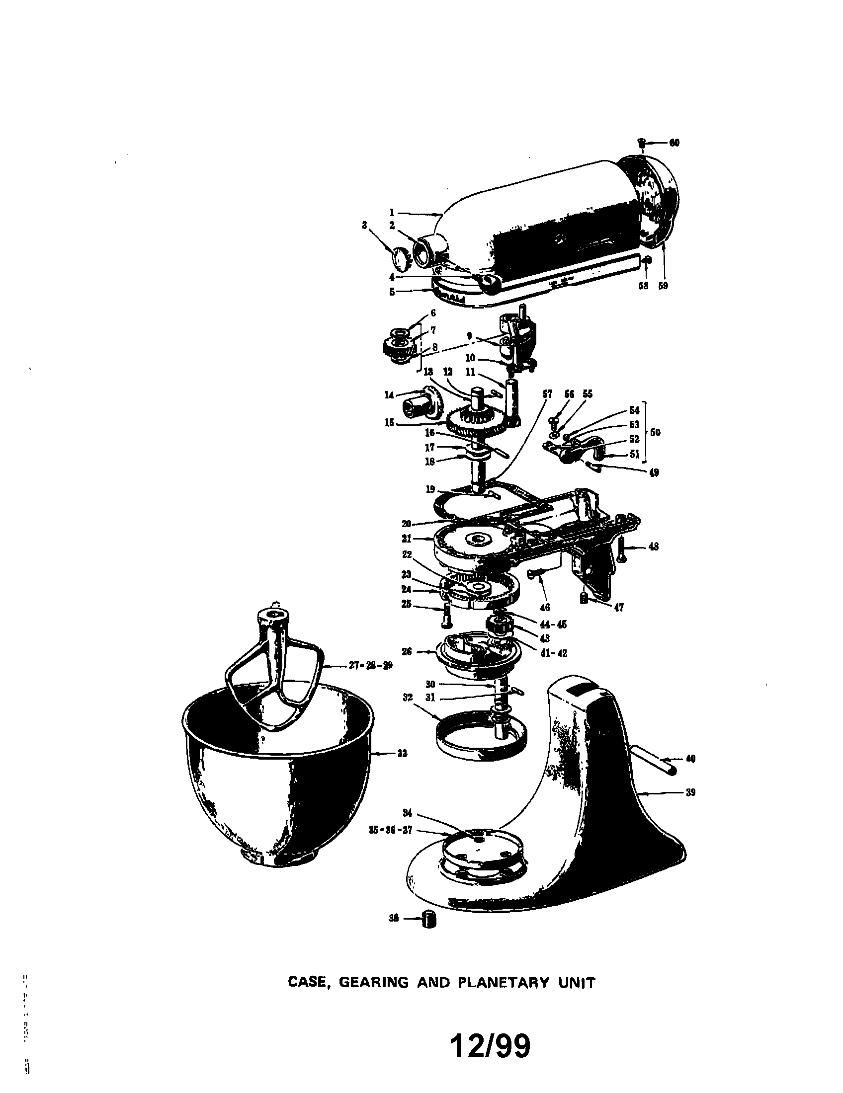 CASE,GEARING, AND UNIT