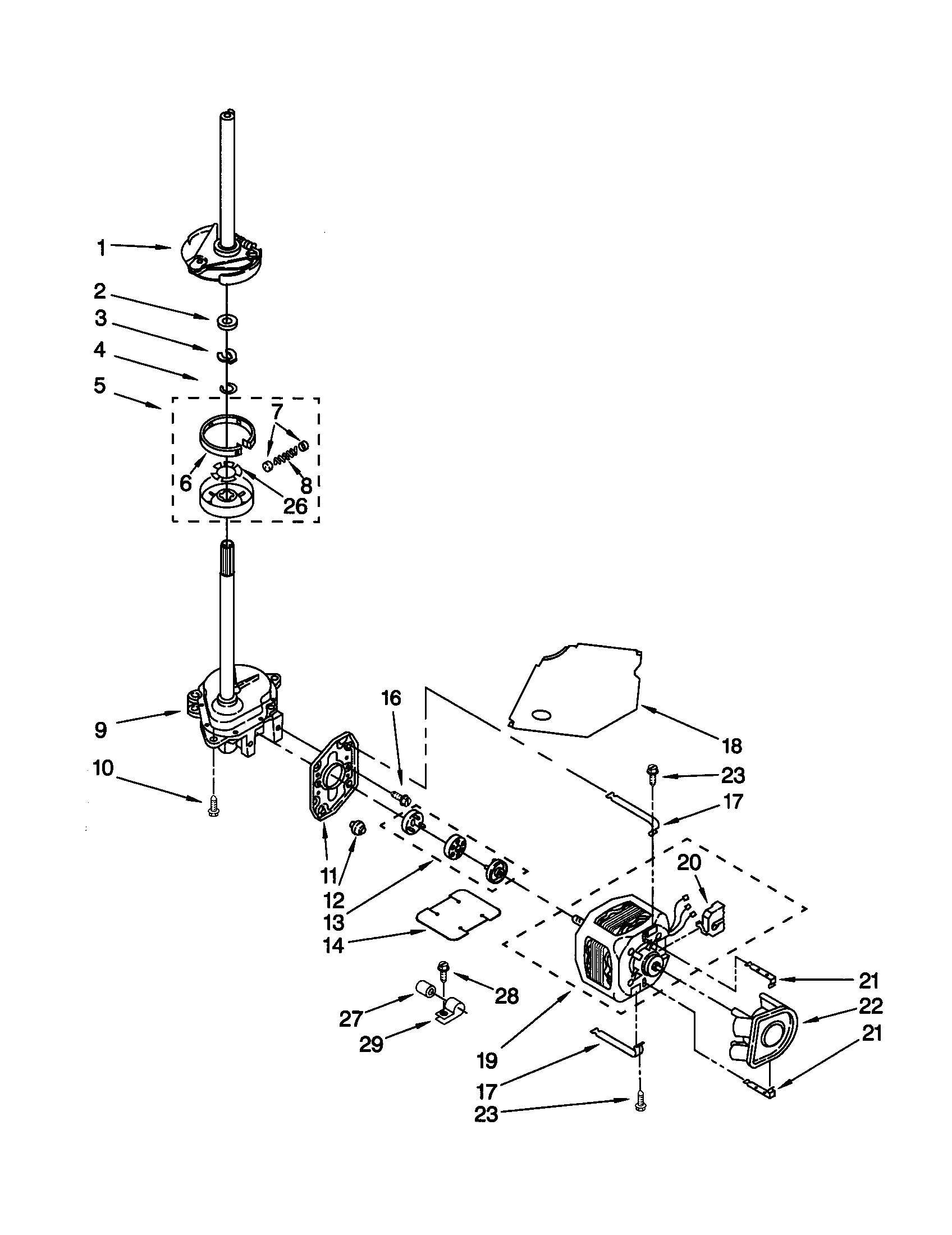 BRAKE/CLUTCH/GEARCASE/MOTOR/PUMP