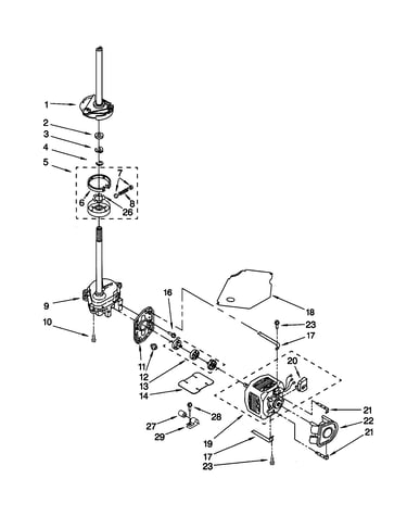 Brake/clutch/gearcase/motor/pump
