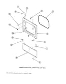 Lower access panel/front panel-seal