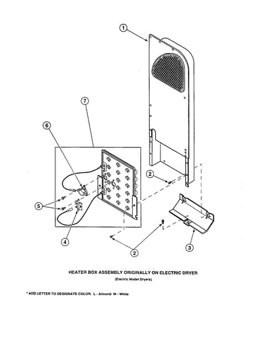 Heater assembly (electric dryer)