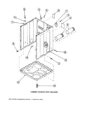 Cabinet/exhaust duct and base
