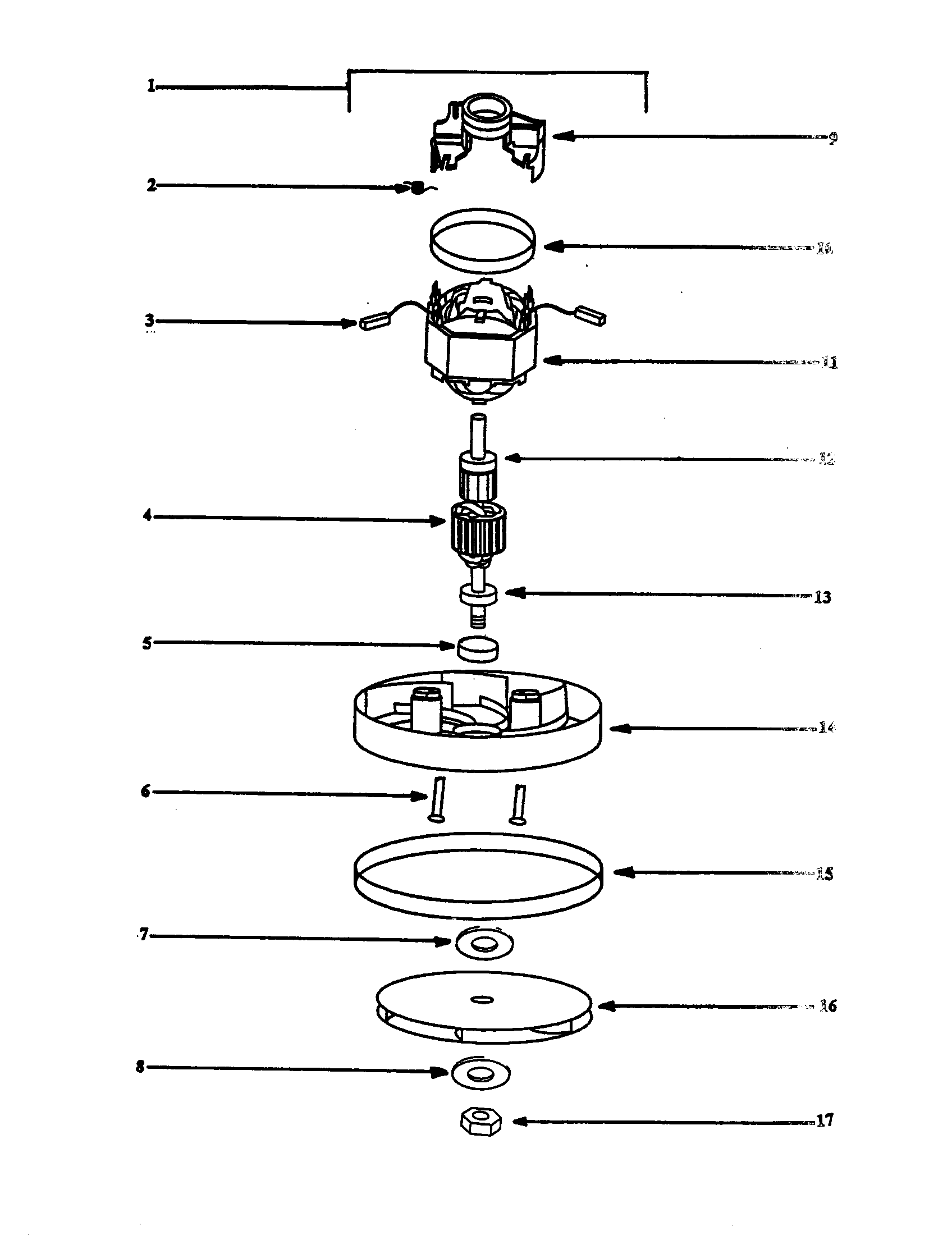 Motor assembly, complete
