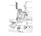 Eureka 4484BT motor cover assembly diagram