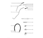 Eureka 5185AT handle assembly and accessories diagram